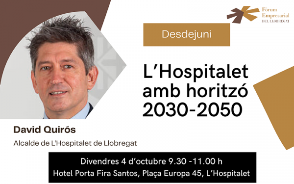 Desayuno con David Quirós, alcalde de L'Hospitalet de Llobregat