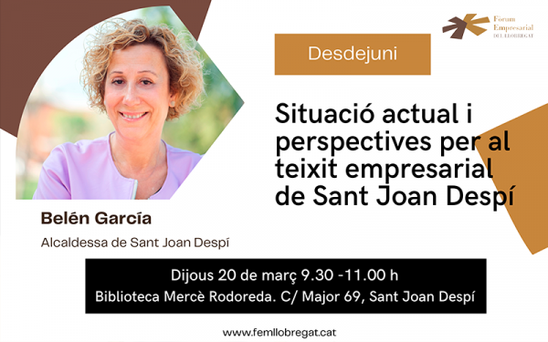 Desdejuni del Fòrum Empresarial del Llobregat amb Belén García, Alcaldessa de Sant Joan Despí