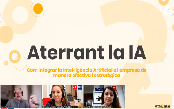 AEBALL celebra amb èxit una sessió online sobre com integrar la Intel·ligència Artificial a l’empresa de manera efectiva i estratègica