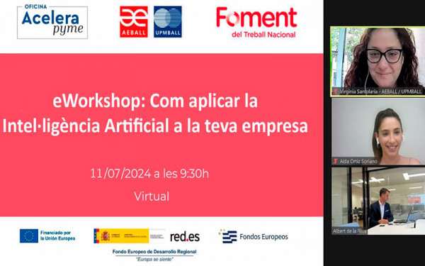 Img Más de 40 empresas asisten al último eworkshop de Inteligencia Artificial de AEBALL 13